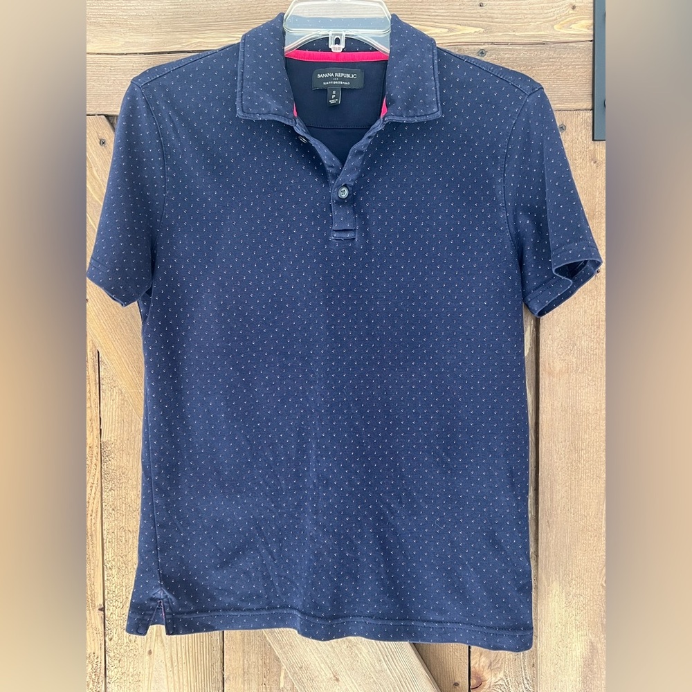 Men’s Banana Republic Factory Dress Polo Navy Size S